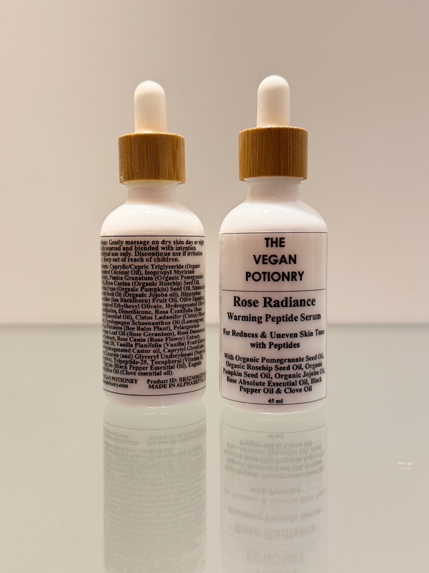 Rose Radiance Warming Peptide Serum | The Vegan Potionry