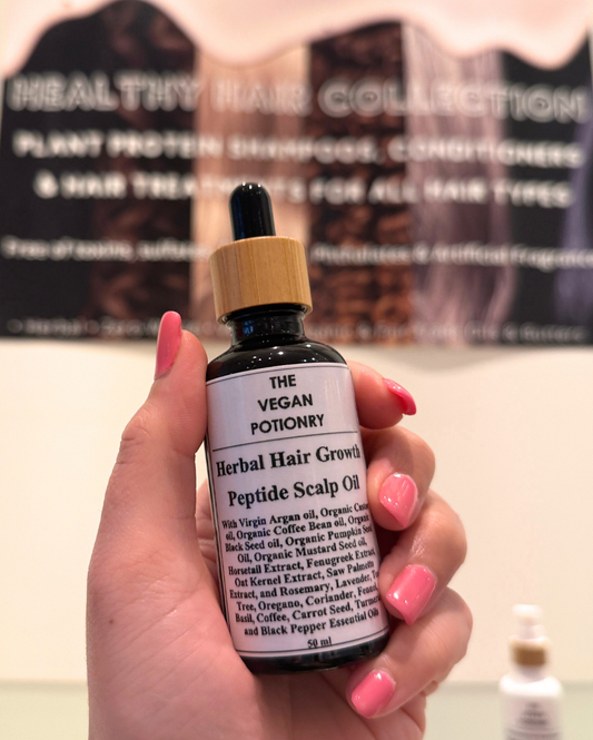 Herbal Hair Growth Peptide Hair & Scalp oil | THE VEGAN POTIONRY