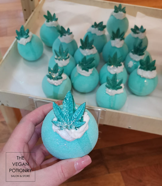 Hemp Bubbling Bath Bomb | The Vegan Potionry