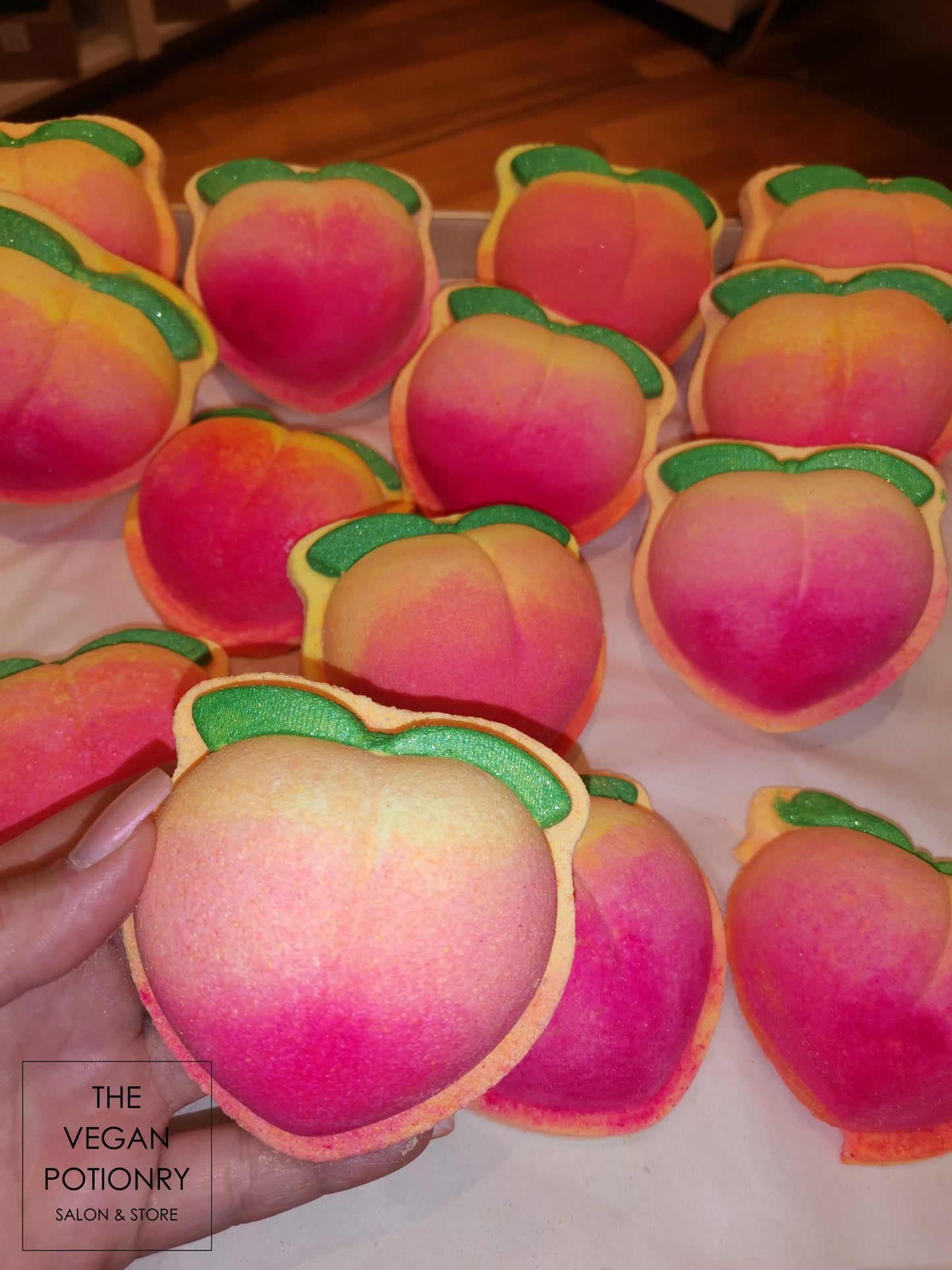 Peach Bath Bombs |The Vegan Potionry