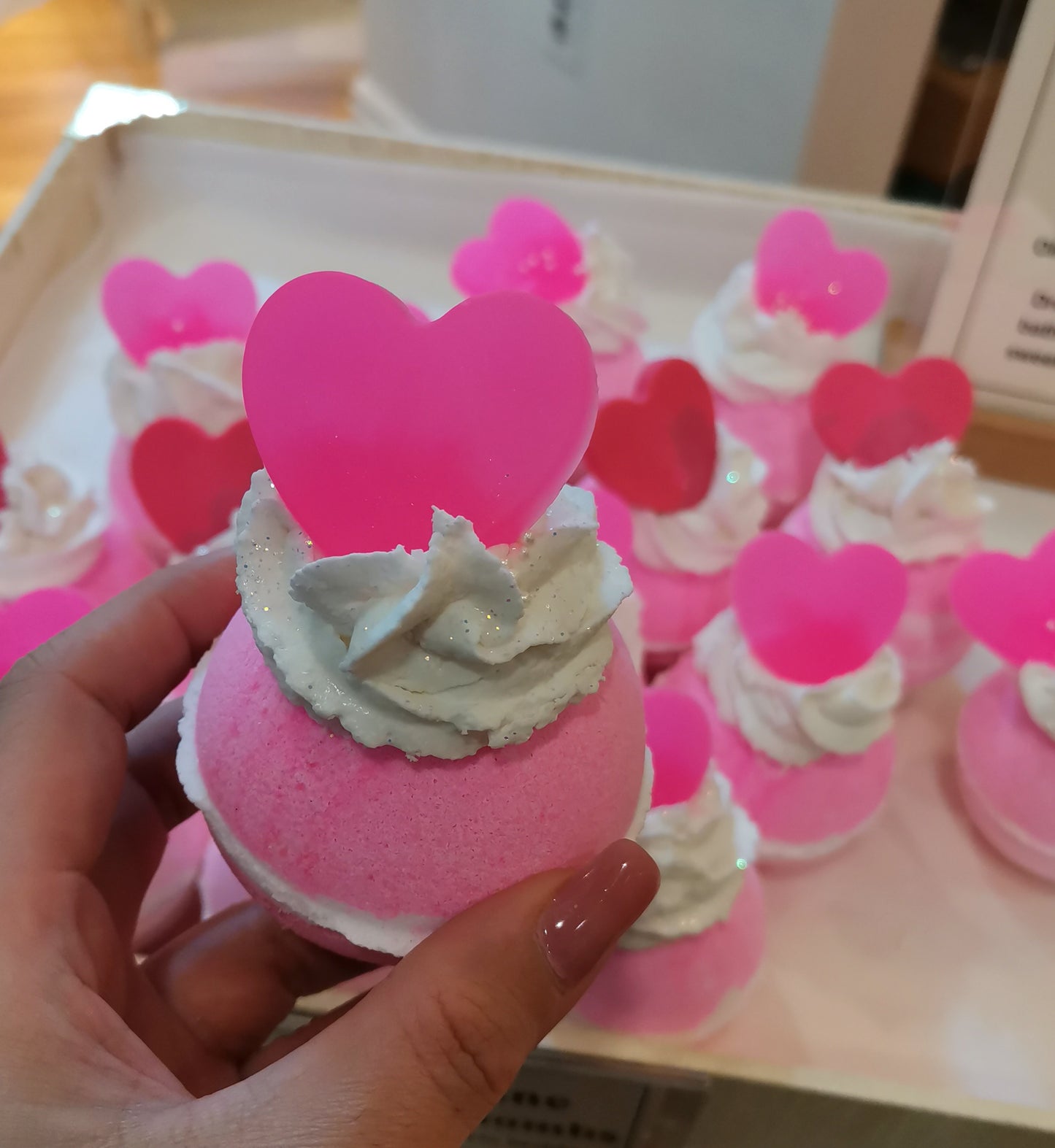 Be My Valentine Bubbling Bath Bombs with Valentines Toys | The Vegan Potionry
