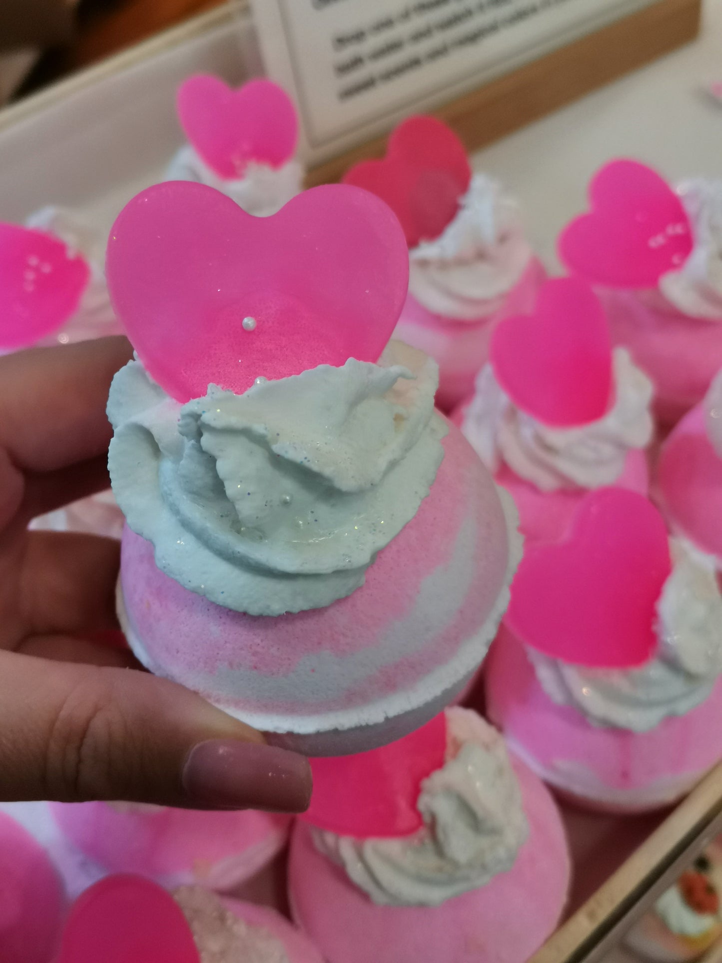 Be My Valentine Bubbling Bath Bombs with Valentines Toys | The Vegan Potionry