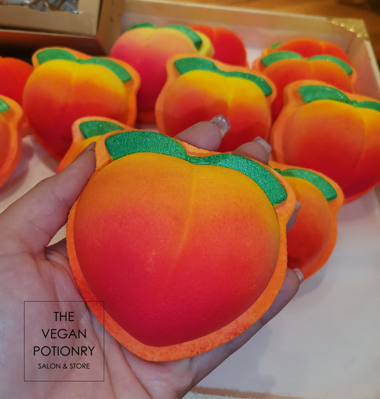 Peach Bath Bombs |The Vegan Potionry