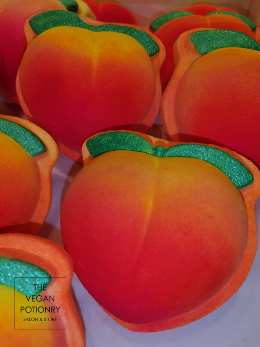 Peach Bath Bombs |The Vegan Potionry