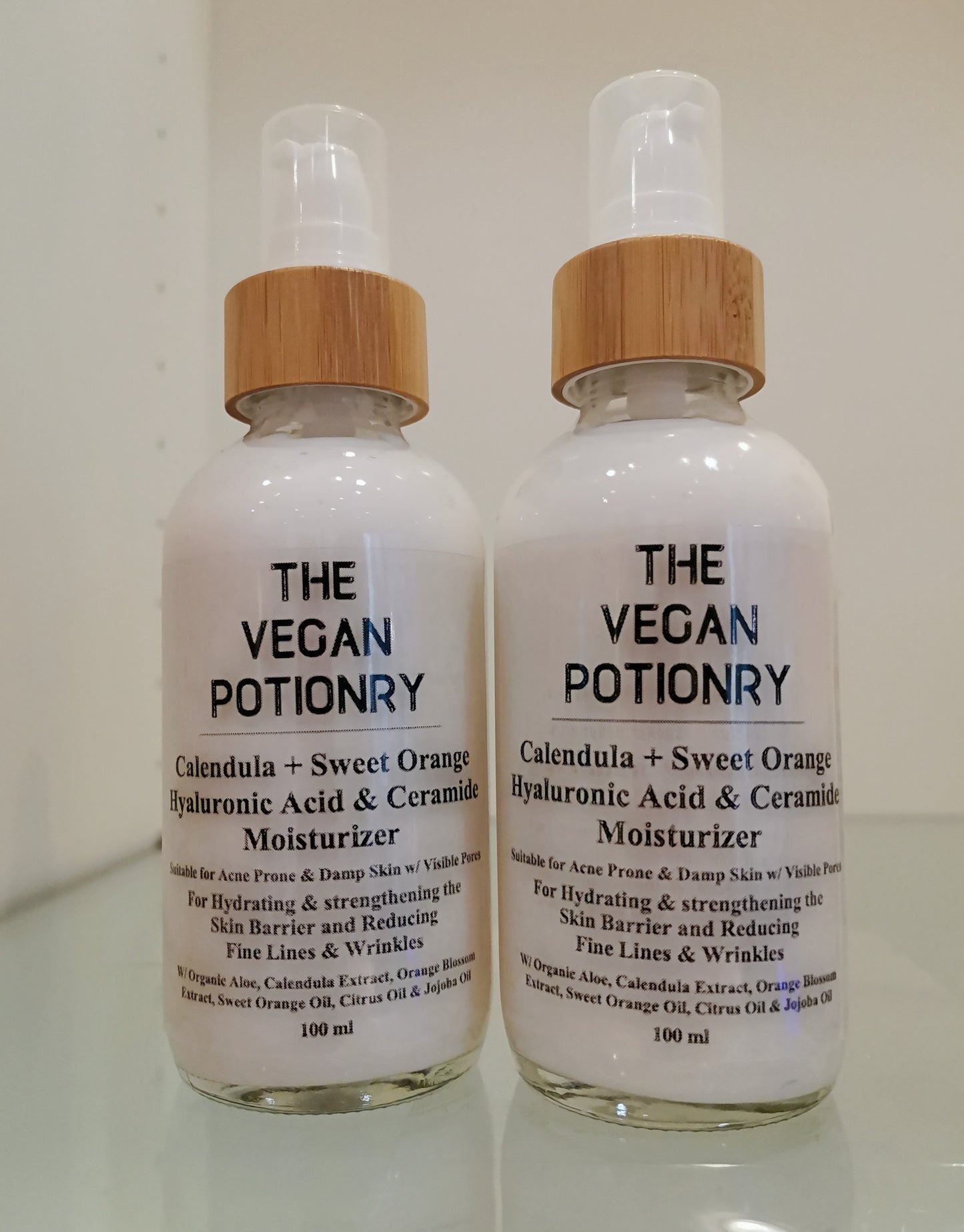 Calendula + Sweet Orange Hyaluronic Acid & Ceramide Moisturizer | The Vegan Potionry