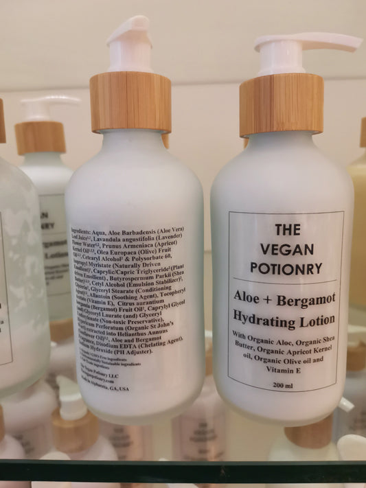 Aloe + Bergamot Hydrating Lotion | The Vegan Potionry
