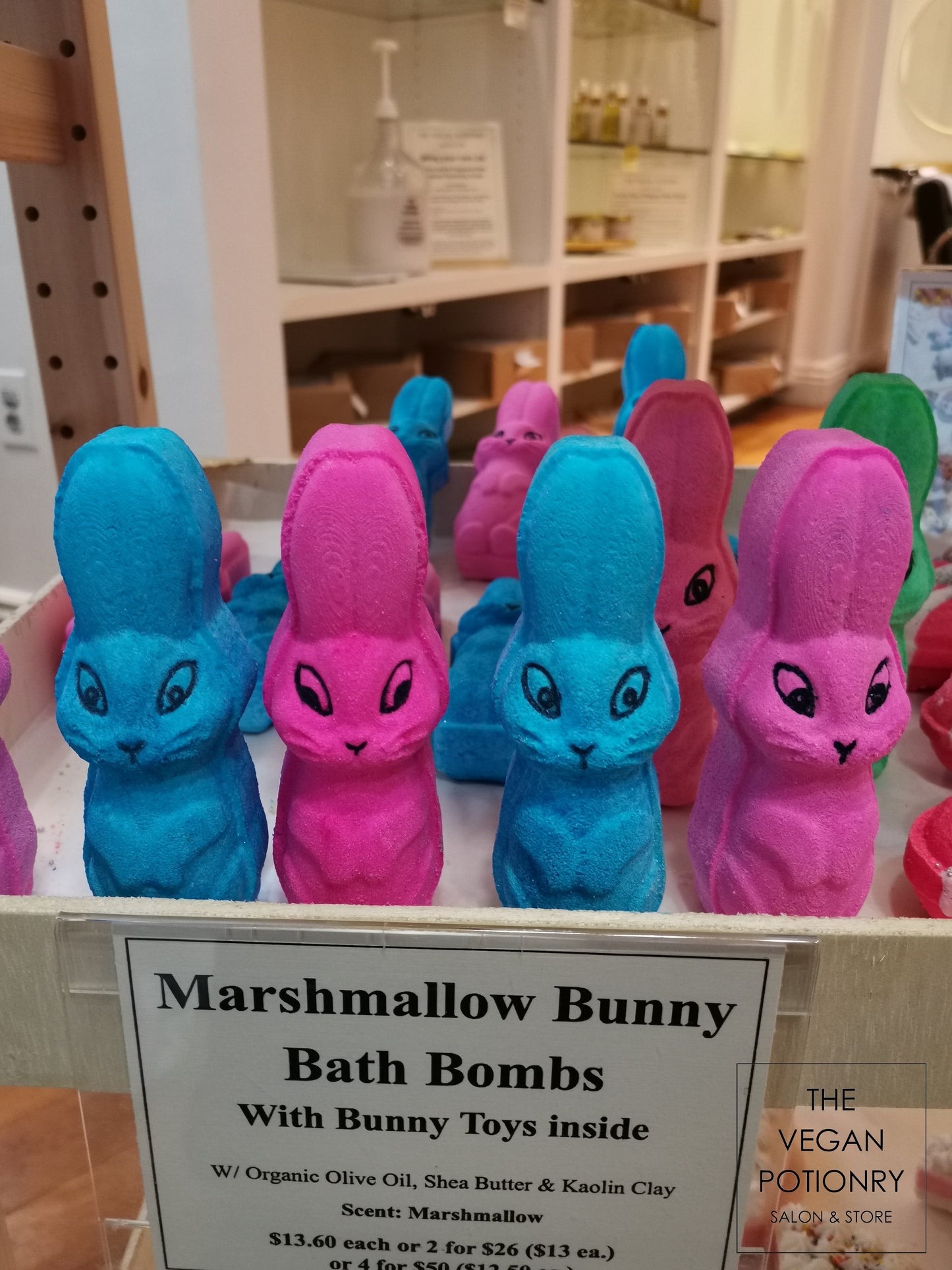 Marshmallow Bunny Bath Bombs with Bunny Toys inside | The Vegan Potionry