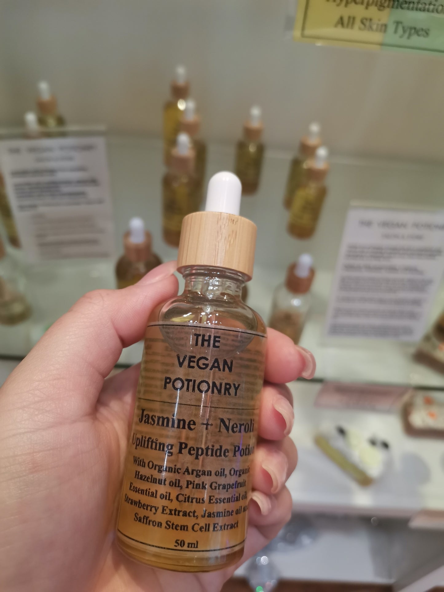 Jasmine + Neroli Uplifting Peptide Potion I Herbal Infused oil Serum | The Vegan Potionry