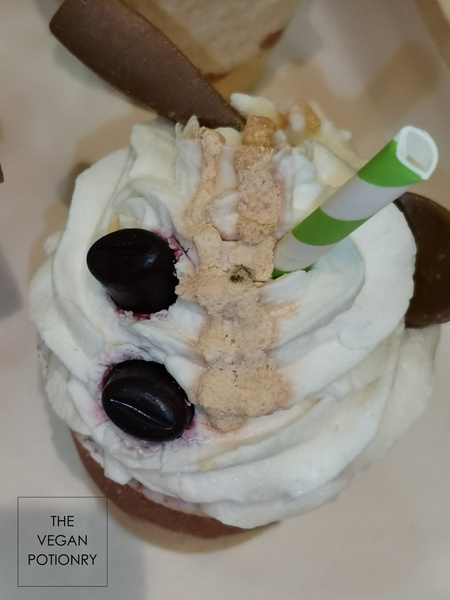 Coffee Latte & Frappe Bubbling Bath Bombs with toys inside | The Vegan Potionry |