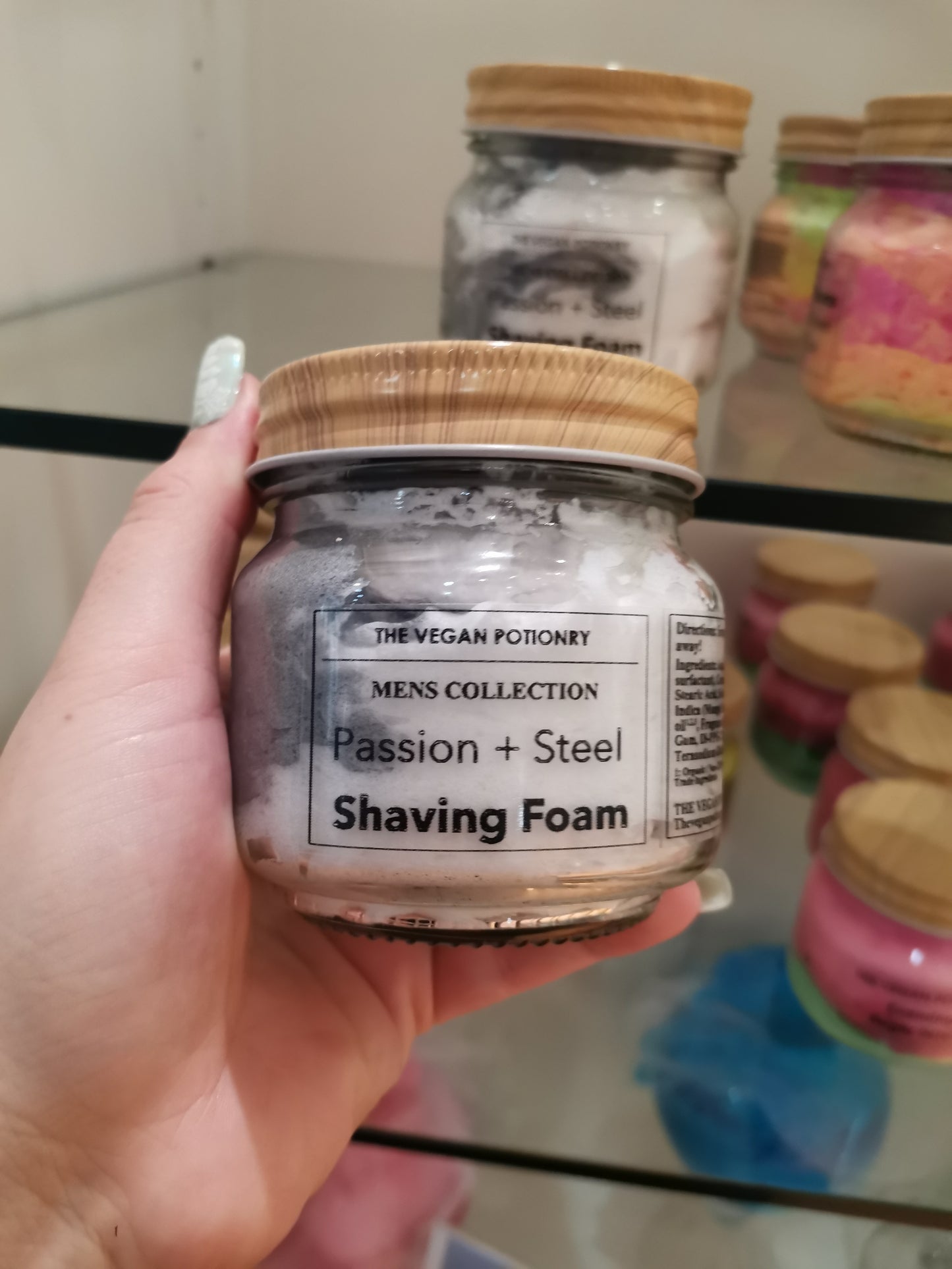 Passion + Steel Shaving Foam | Foaming Shaving Cream | Foaming Body Wash | THE VEGAN POTIONRY