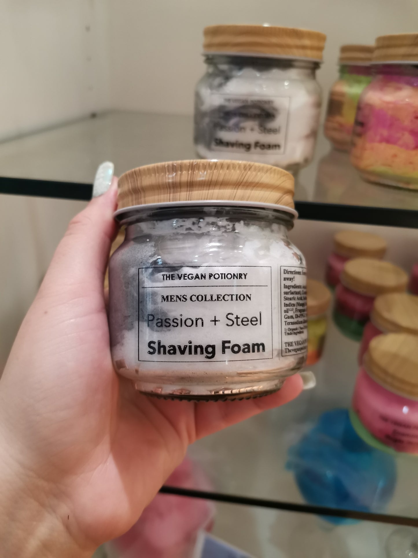 Passion + Steel Shaving Foam | Foaming Shaving Cream | Foaming Body Wash | THE VEGAN POTIONRY