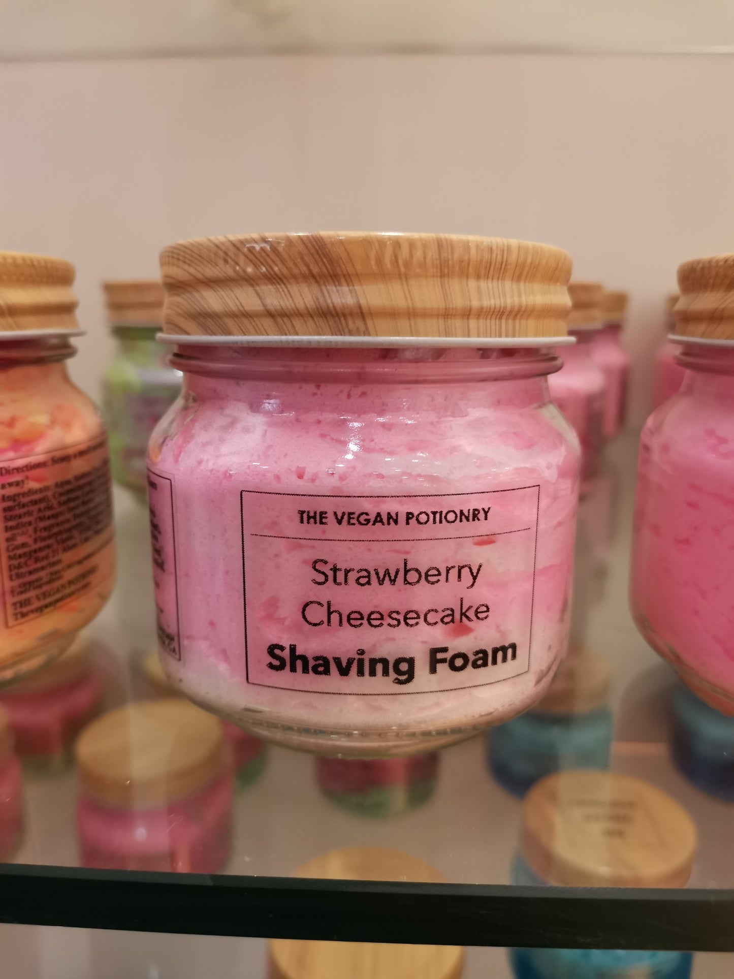 Strawberry Cheesecake Shaving Foam | Foaming Shaving Cream | Foaming Body Wash | THE VEGAN POTIONRY
