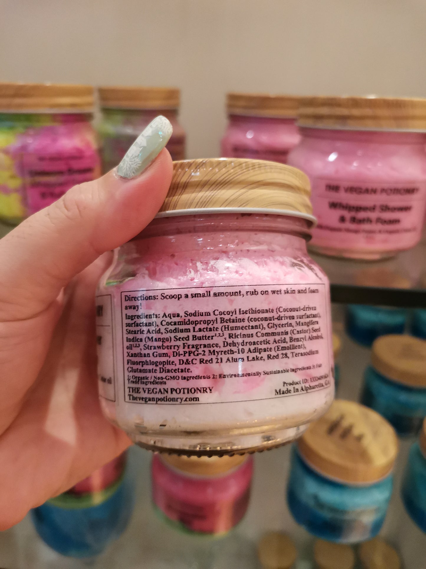 Strawberry Cheesecake Shaving Foam | Foaming Shaving Cream | Foaming Body Wash | THE VEGAN POTIONRY
