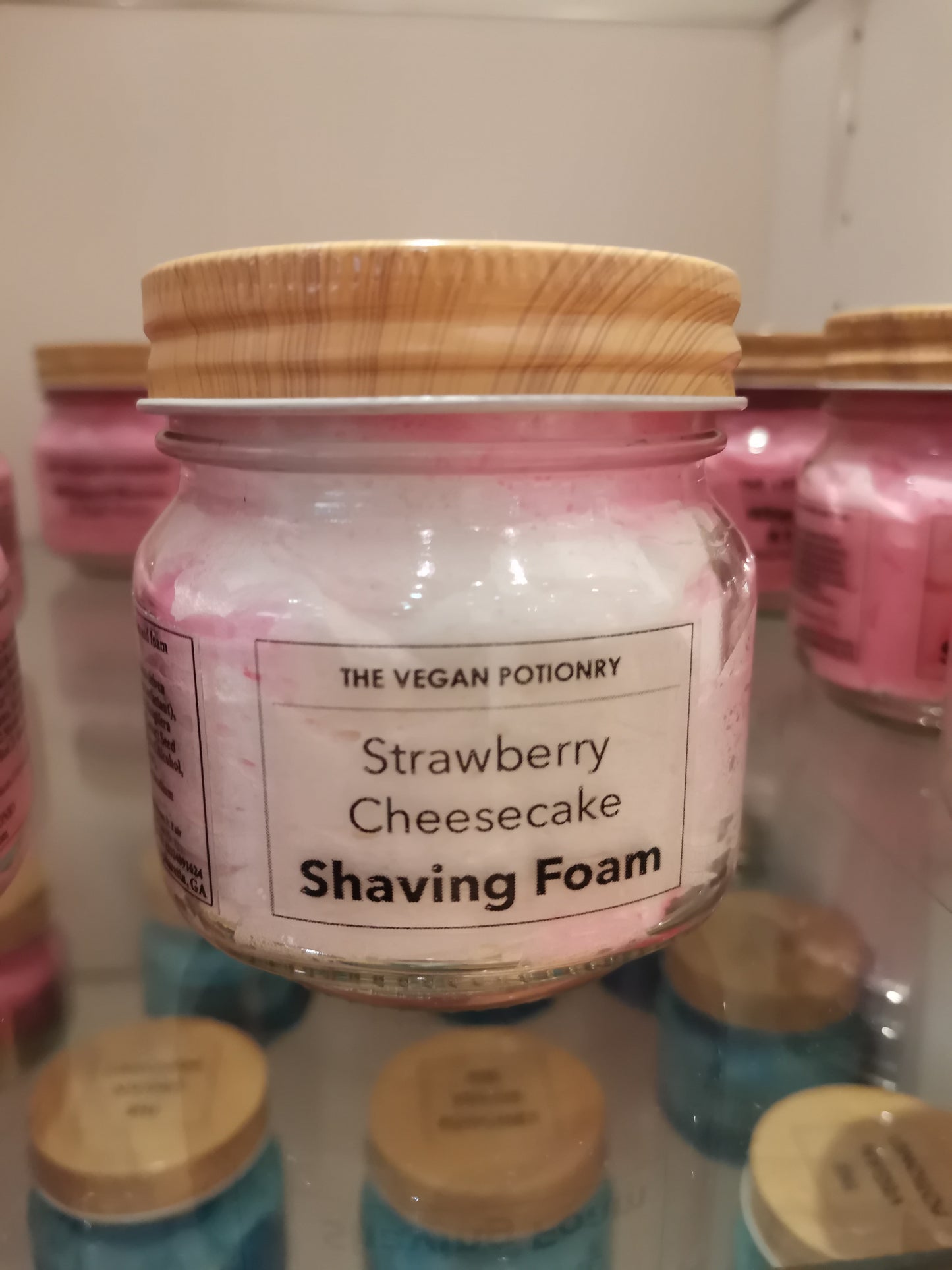 Strawberry Cheesecake Shaving Foam | Foaming Shaving Cream | Foaming Body Wash | THE VEGAN POTIONRY