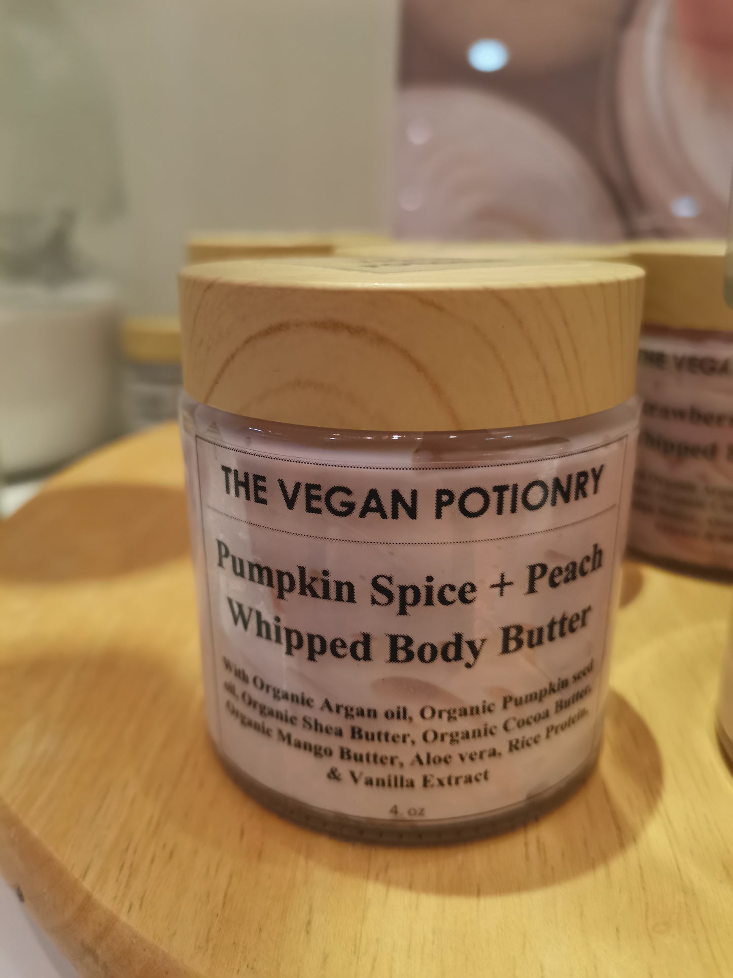 Pumpkin Spice + Peach Whipped Body Butter | Tripple Butter Body Butter I The Vegan Potionry