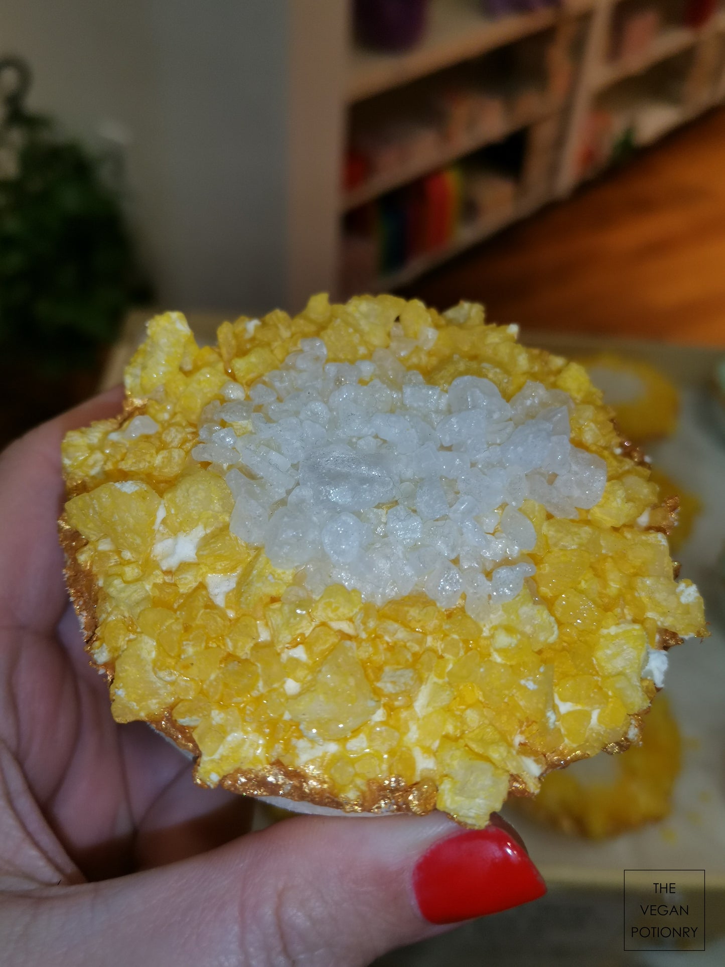 Cardamom + Citrus Geode Crystal Bath Bomb Bath Salt Hybrid | Luxury Spa Collection Natural Bath Soaks
