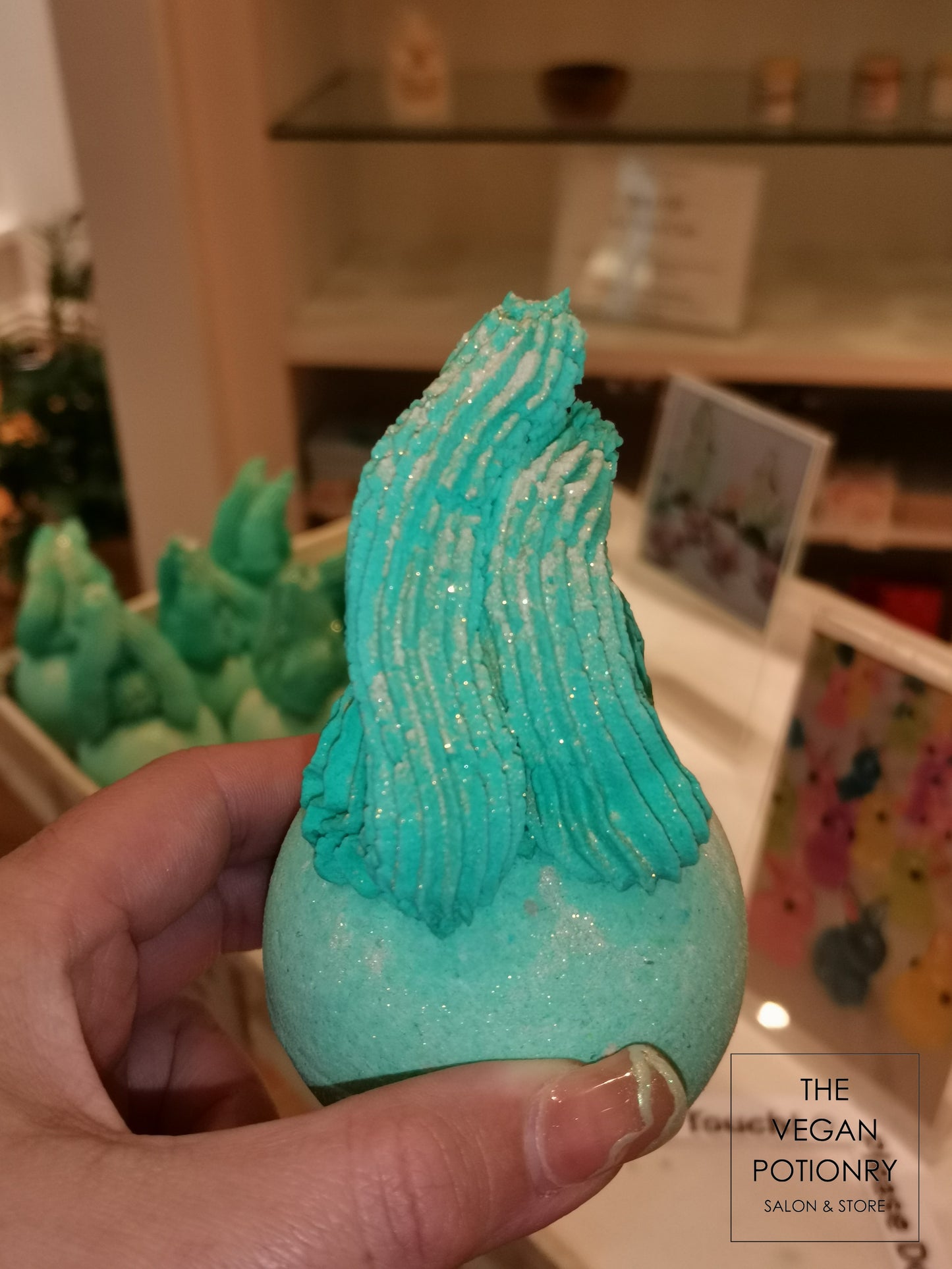 ALGAE Bubbling Bath Bombs with Axolotl Toys | The Vegan Potionry |