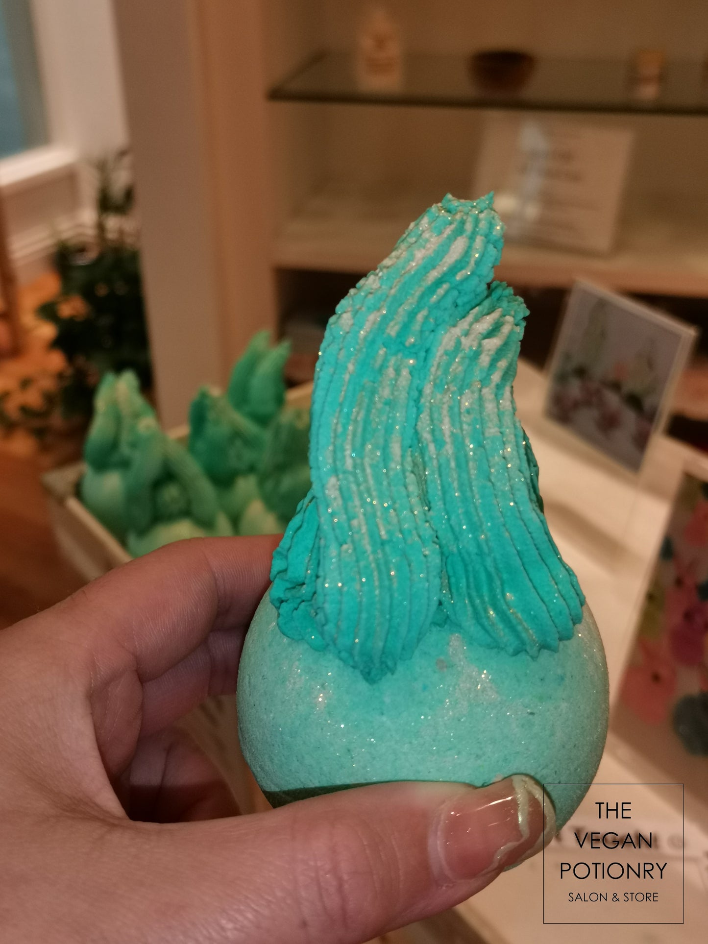 ALGAE Bubbling Bath Bombs with Axolotl Toys | The Vegan Potionry |