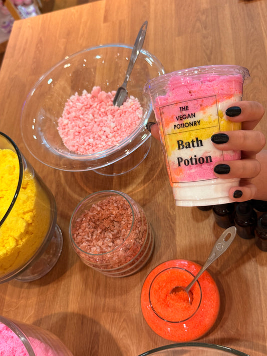 Bath Potion Making Class I Monday-Sunday I THE VEGAN POTIONRY SALON & STORE