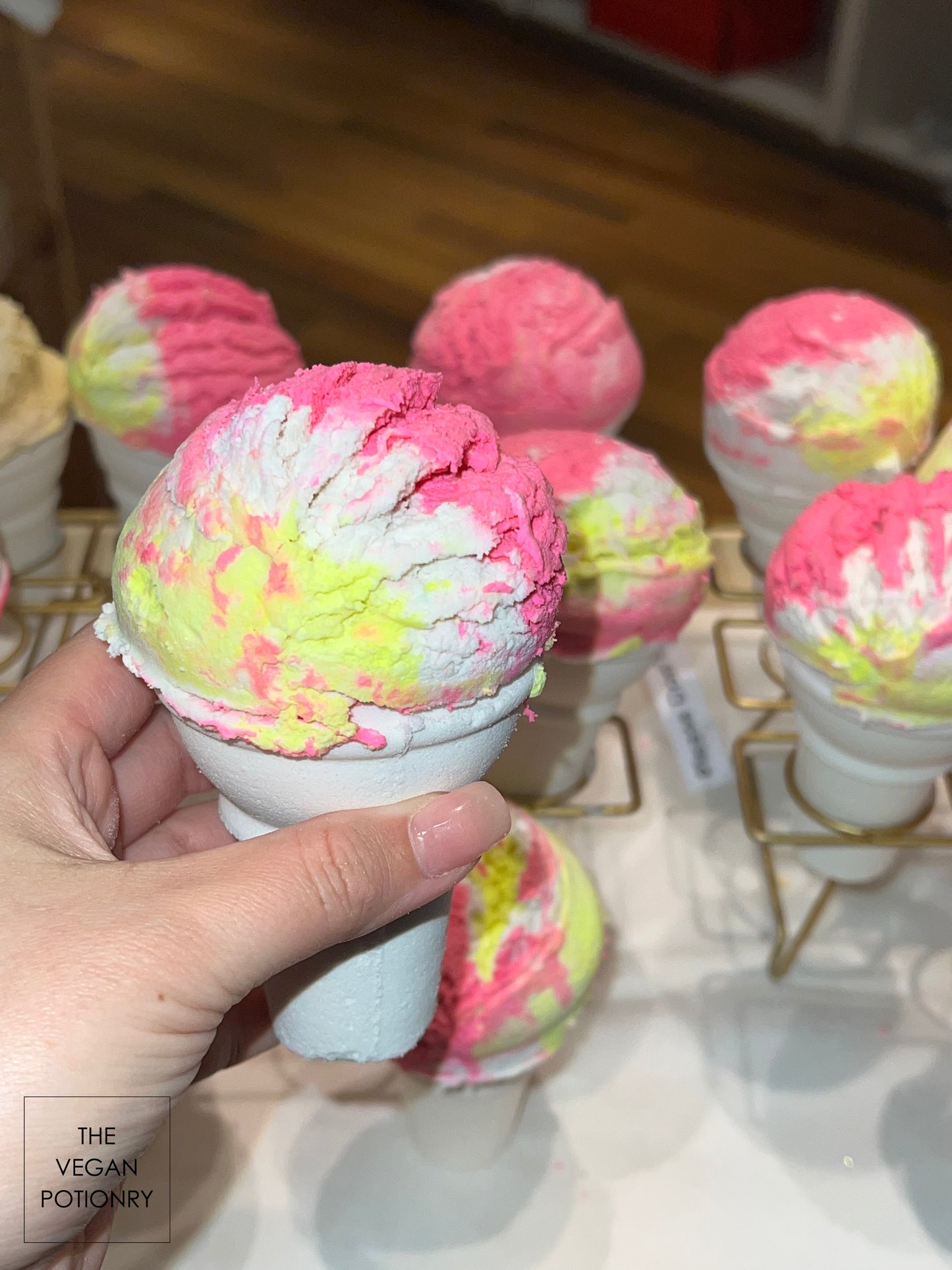 Ice cream bubble bombs