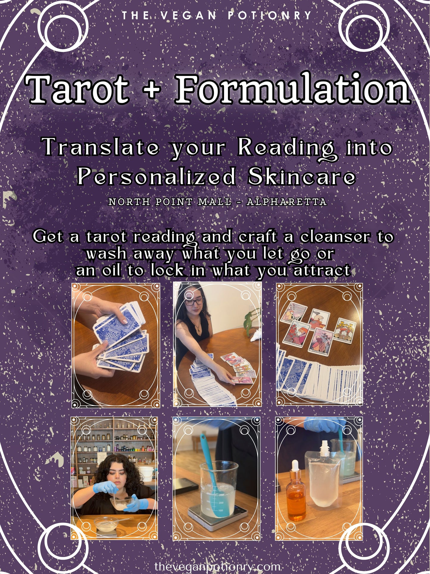 Tarot + Holistic Formulation | August 29–30 | THE VEGAN POTIONRY WORKSHOP