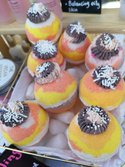Coffee Bubbling Bath Bombs | The Vegan Potionry