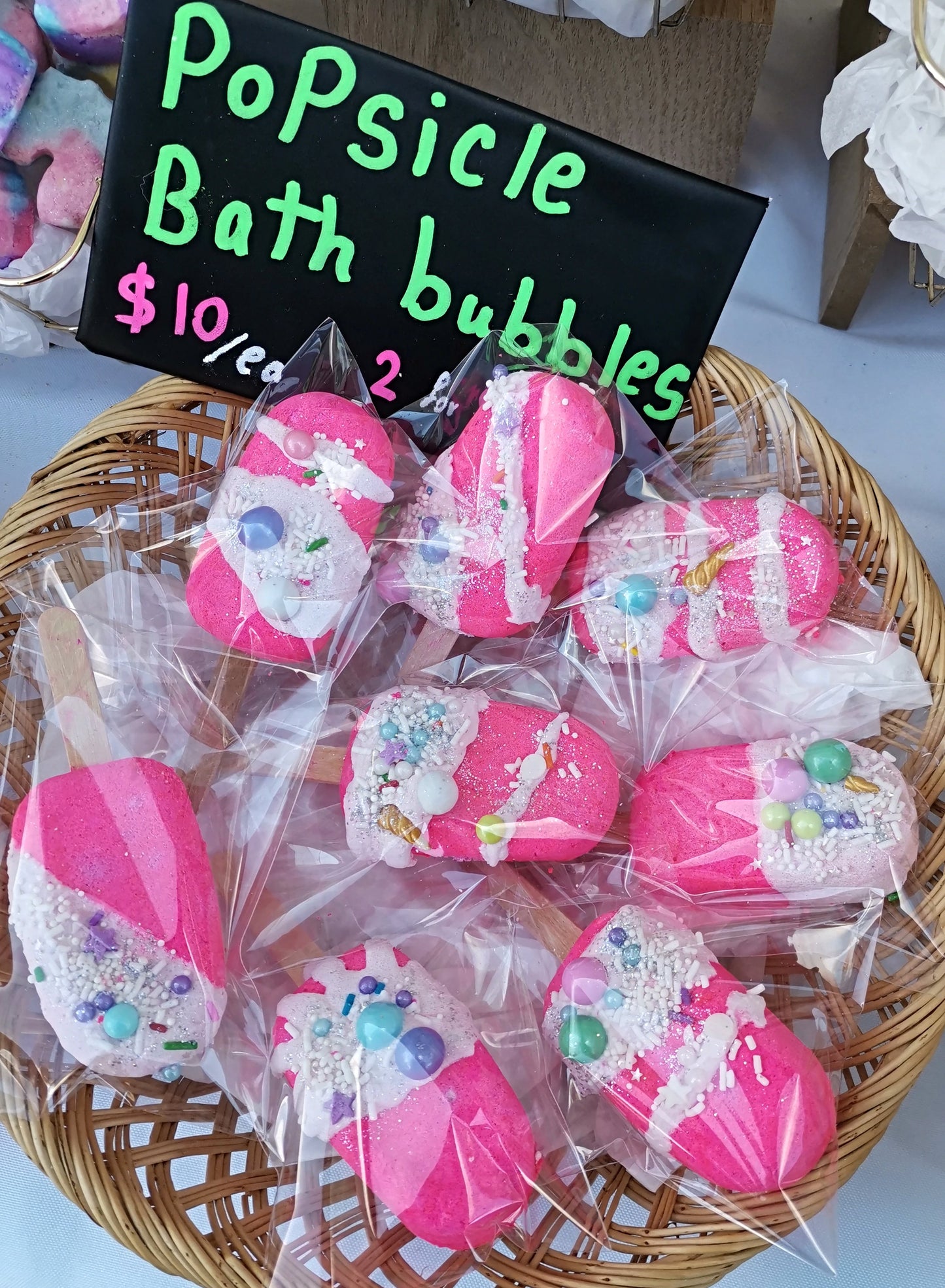 Popsicle Bubble Bath| Bubble-sicle Bubbling Bath Nugget | The Vegan Potionry