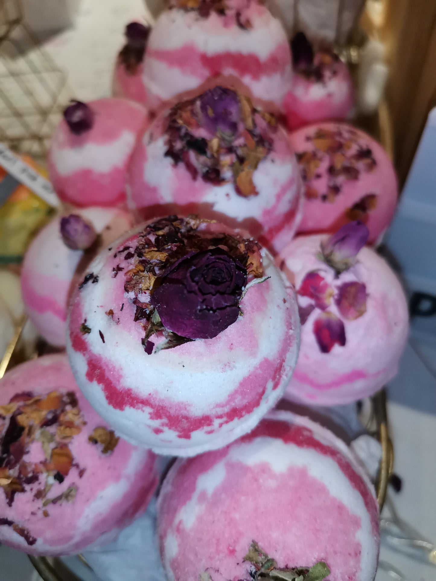 Rose Bath Bomb | The Vegan Potionry