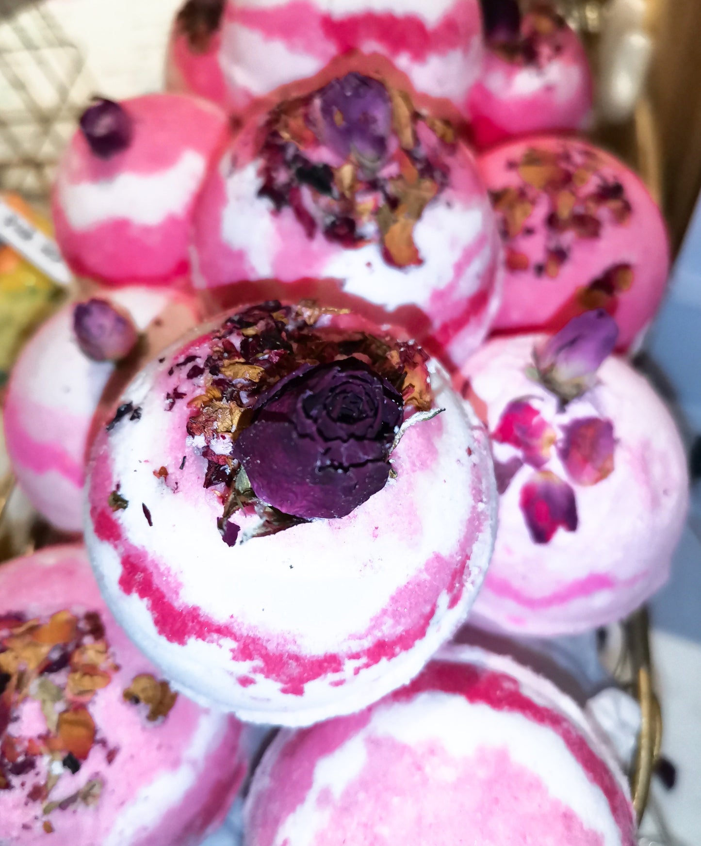 Rose Bath Bomb | The Vegan Potionry