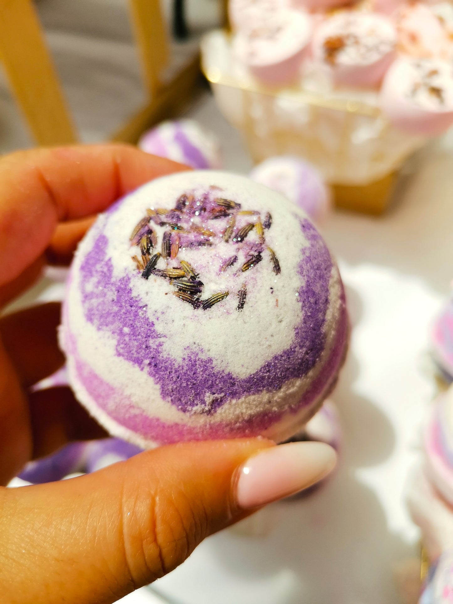 Organic Lavender Bath Bombs | The Vegan Potionry