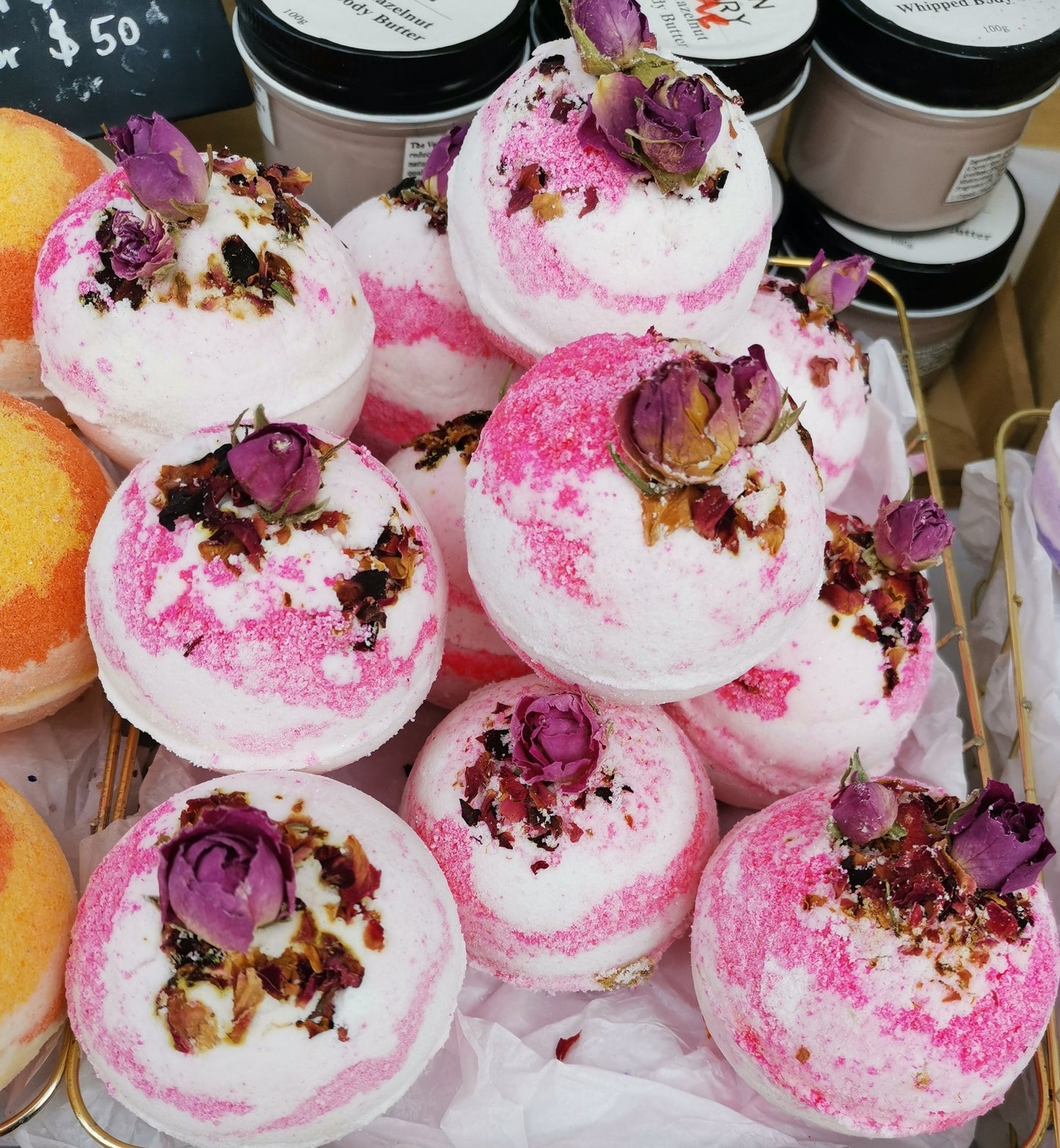 Rose Bath Bomb | The Vegan Potionry