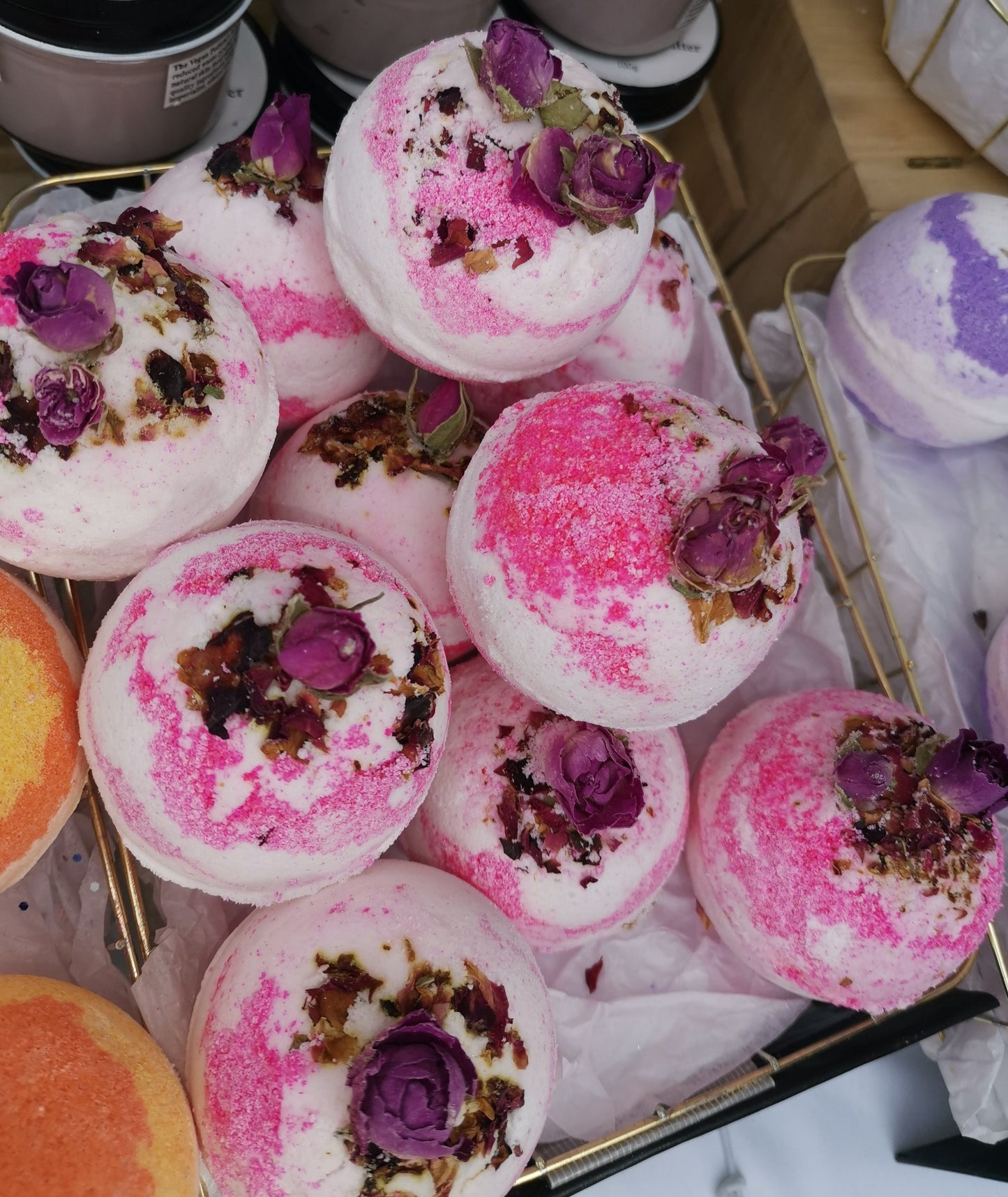 Rose Bath Bomb | The Vegan Potionry