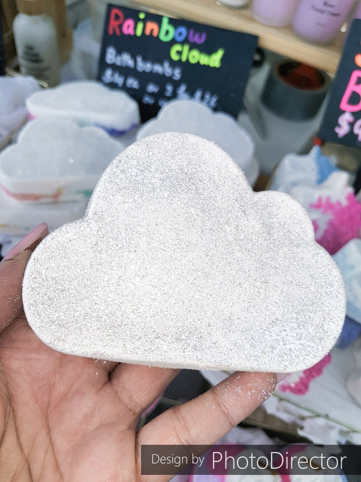 Rainbow Cloud Bath Bombs | The Vegan Potionry