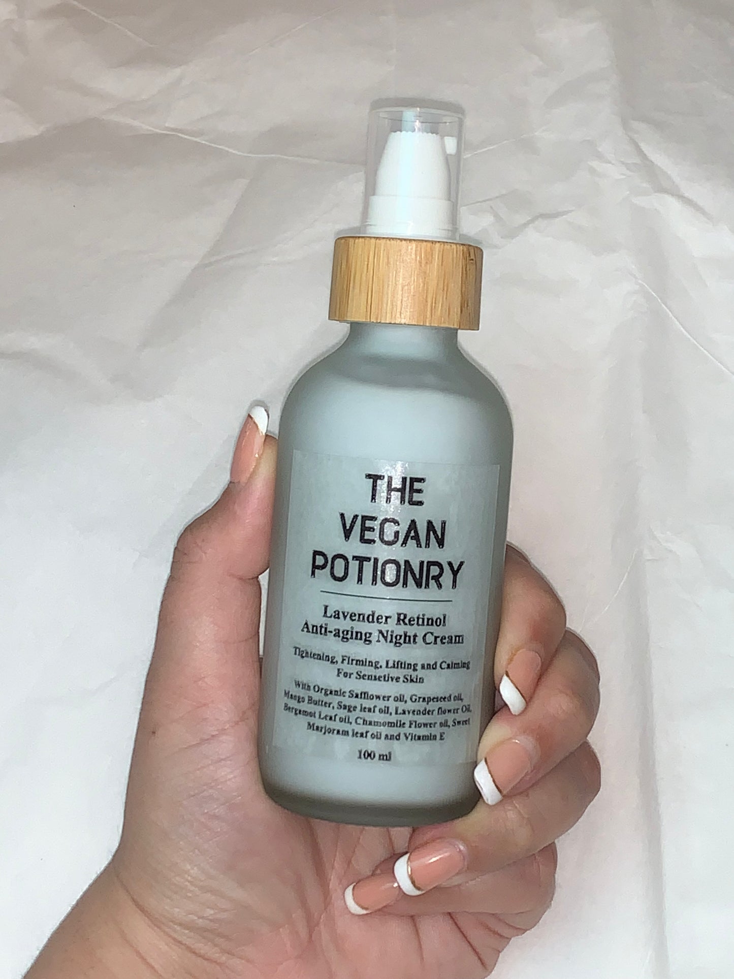 Lavender Retinol Night Cream | The Vegan Potionry |