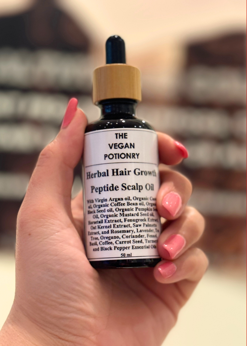 Herbal Hair Growth Peptide Hair & Scalp oil | THE VEGAN POTIONRY