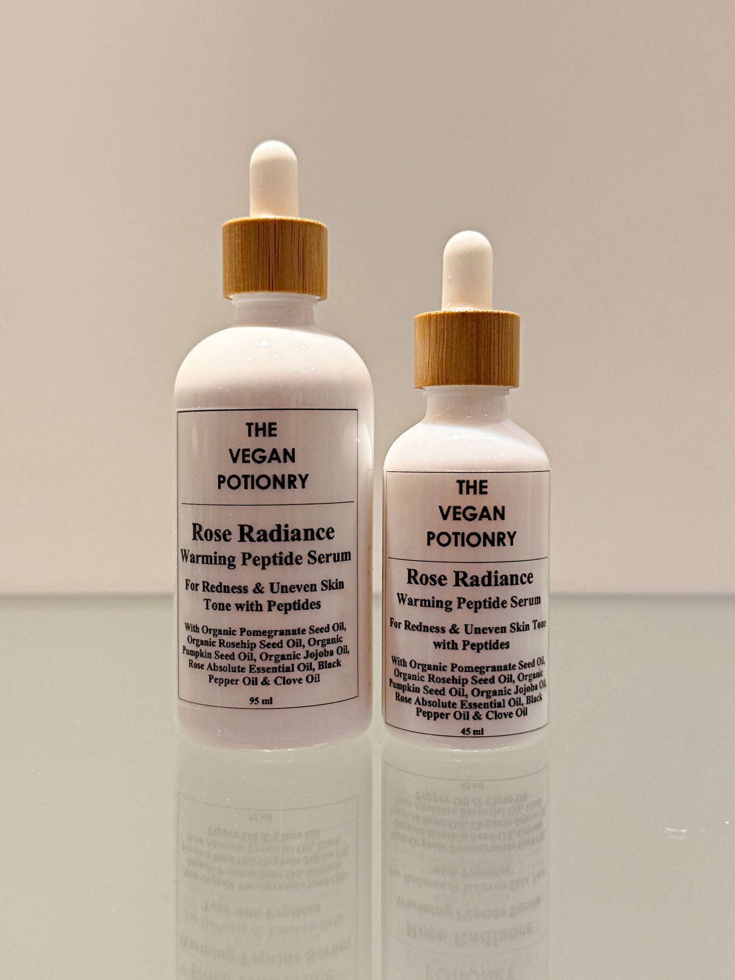 Rose Radiance Warming Peptide Serum | The Vegan Potionry