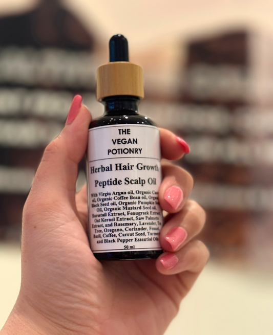 Herbal Hair Growth Peptide Hair & Scalp oil | THE VEGAN POTIONRY