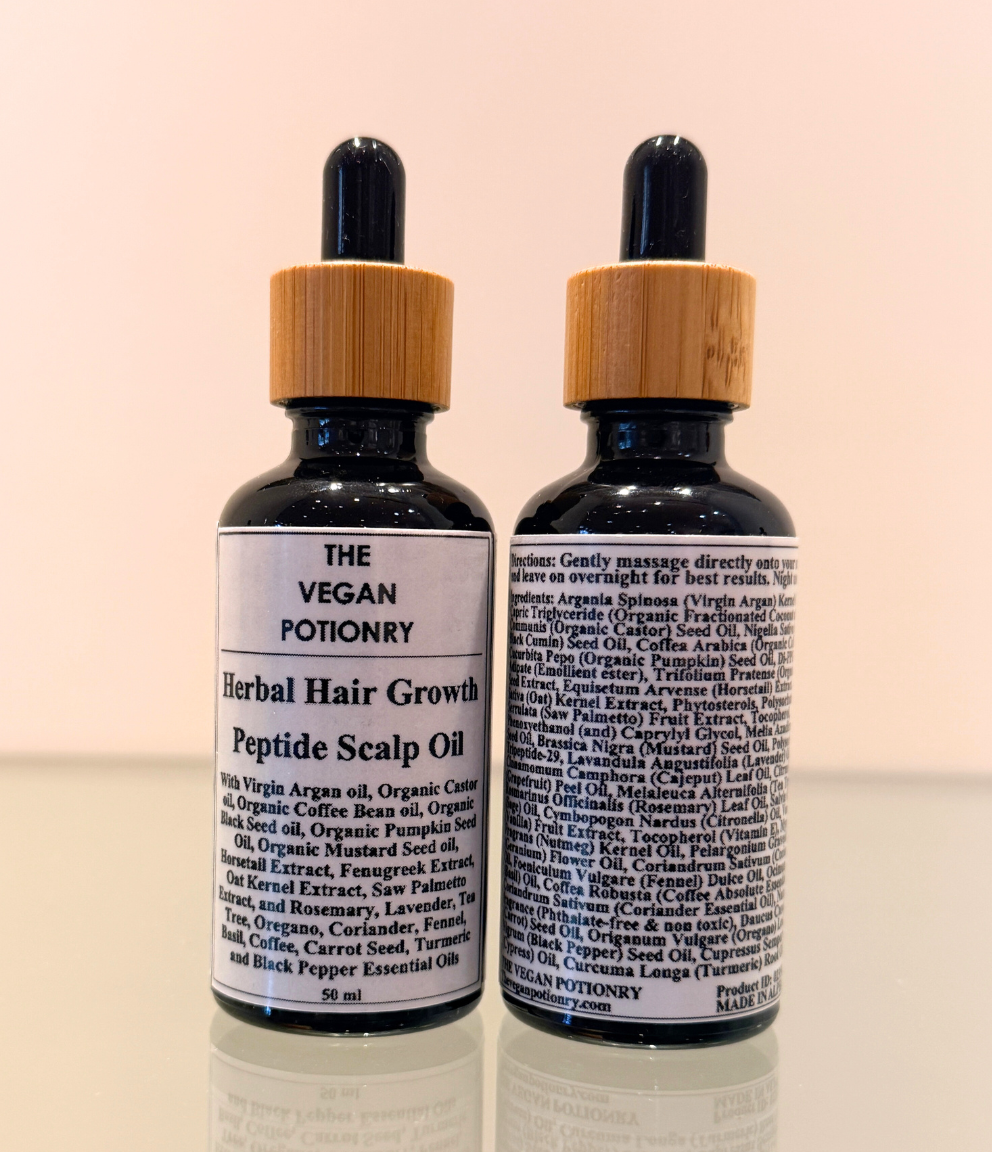 Herbal Hair Growth Peptide Hair & Scalp oil | THE VEGAN POTIONRY