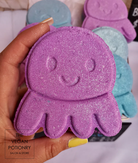 Happy Sad Octopus Bath Bomb | The Vegan Potionry