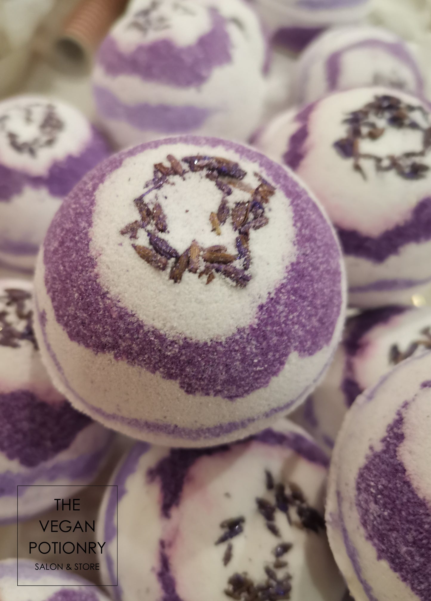 Organic Lavender Bath Bombs | The Vegan Potionry