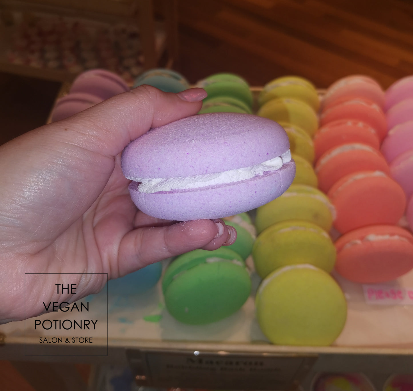 Macaron Bubbling Bath Bombs (Large) | The Vegan Potionry |