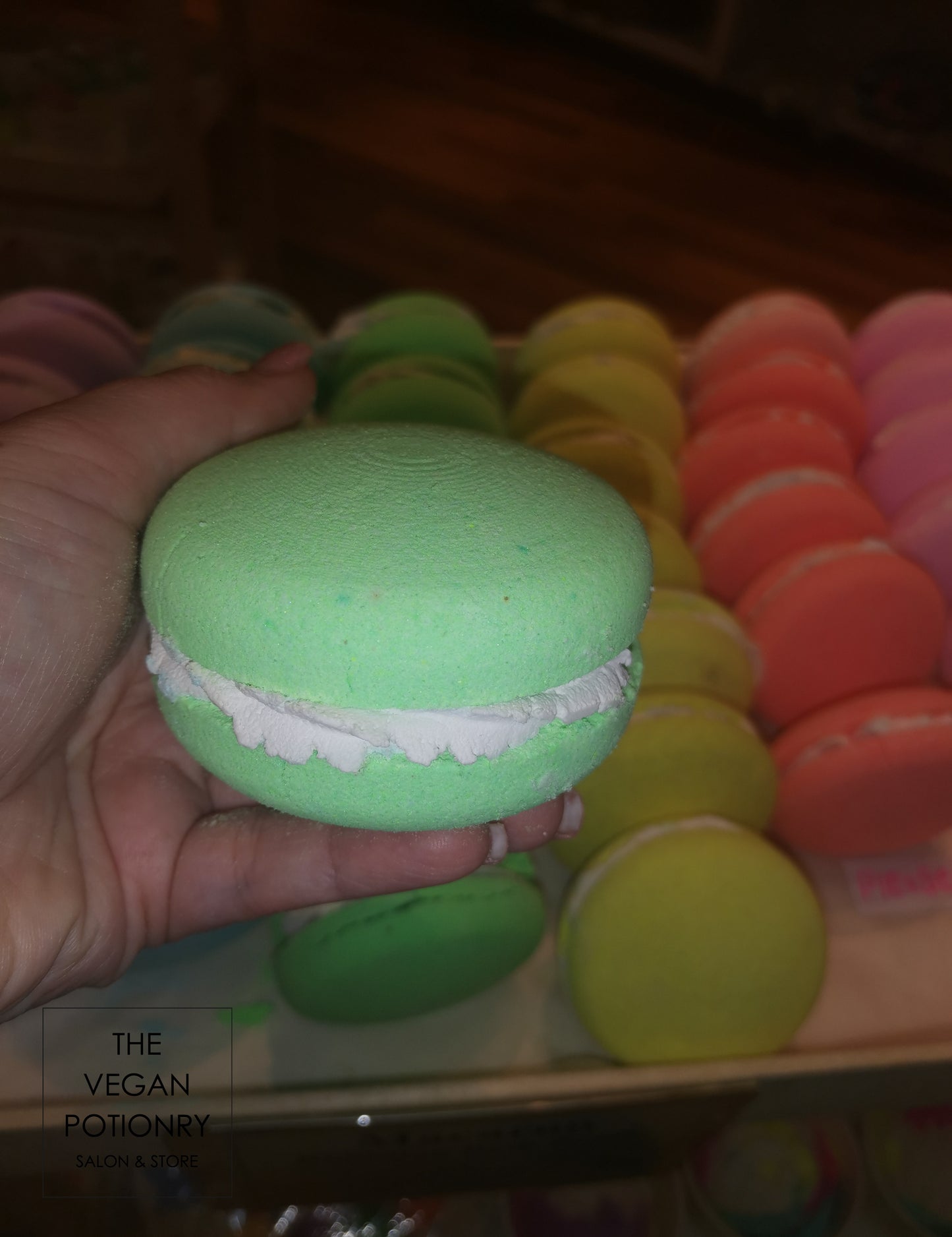 Macaron Bubbling Bath Bombs (Large) | The Vegan Potionry |