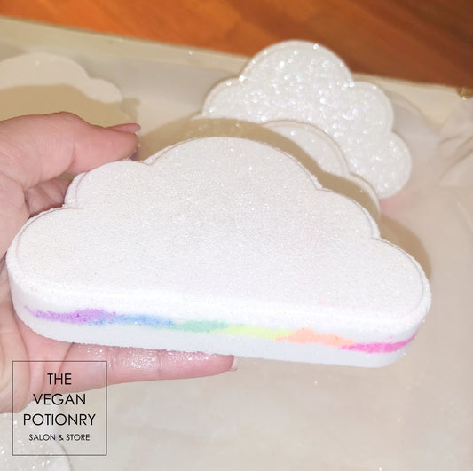 Rainbow Cloud Bath Bombs | The Vegan Potionry