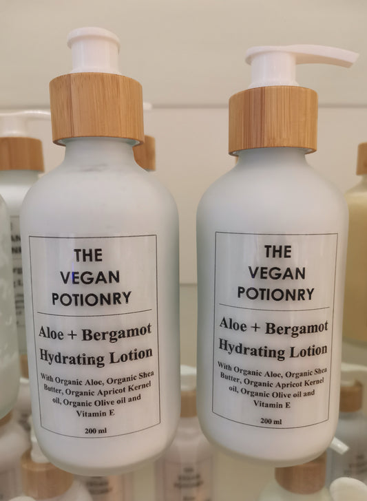 Aloe + Bergamot Hydrating Lotion | The Vegan Potionry