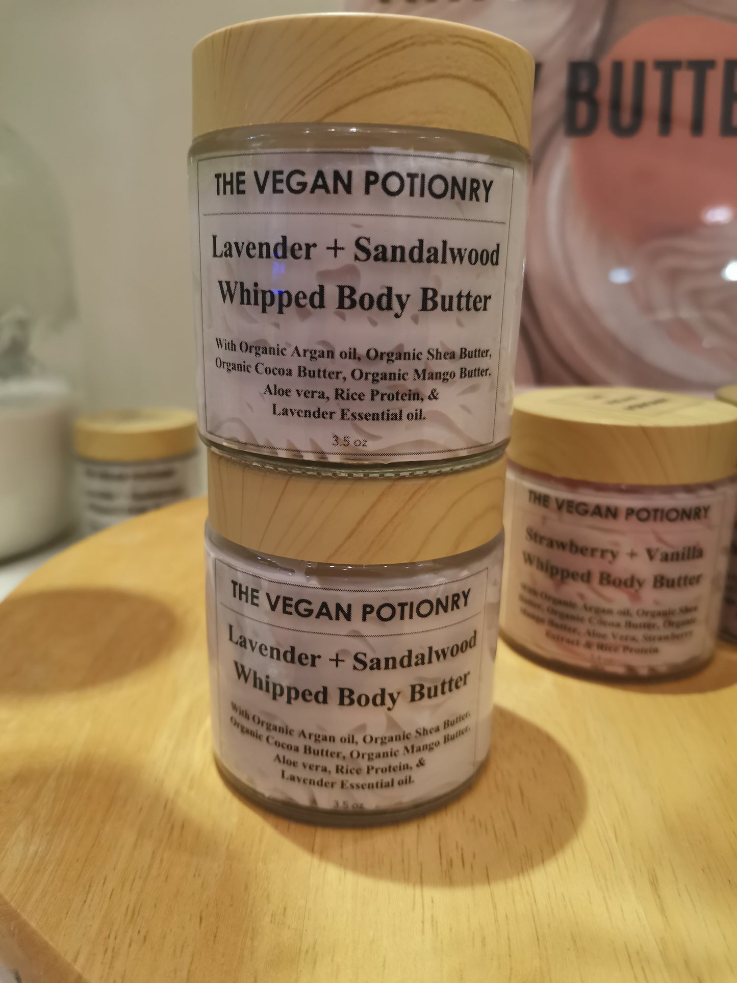 Lavender + Sandalwood Whipped Body Butter | Tripple Butter Body Butter I The Vegan Potionry