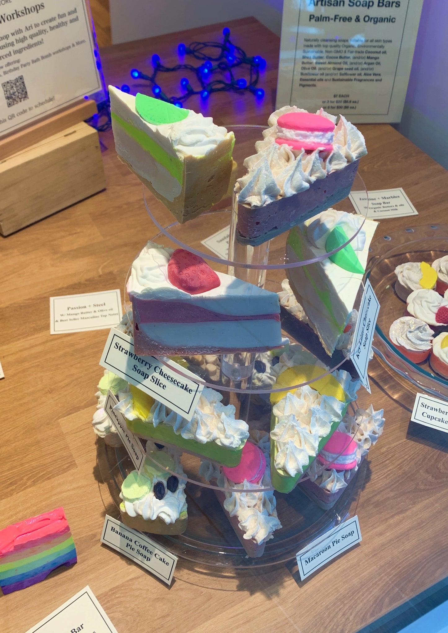 Strawberry Cheesecake Soap Slice | The Vegan Potionry |