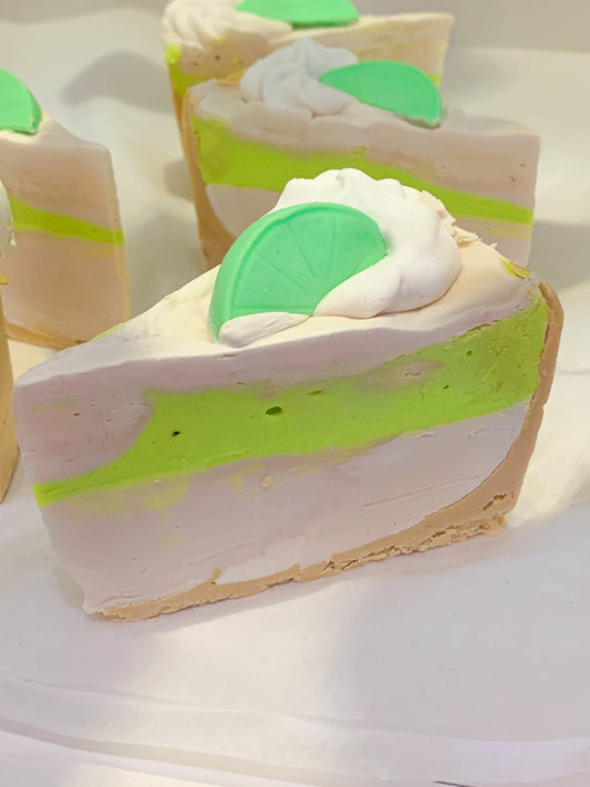 Key Lime Cheesecake Soap Slice | The Vegan Potionry |