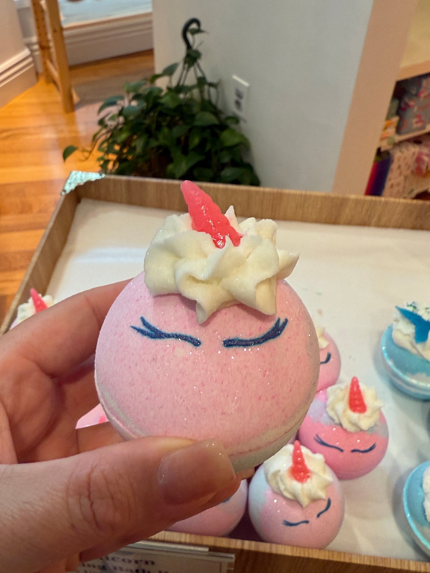 Unicorn Bubbling Bath Bombs with Toys | The Vegan Potionry |