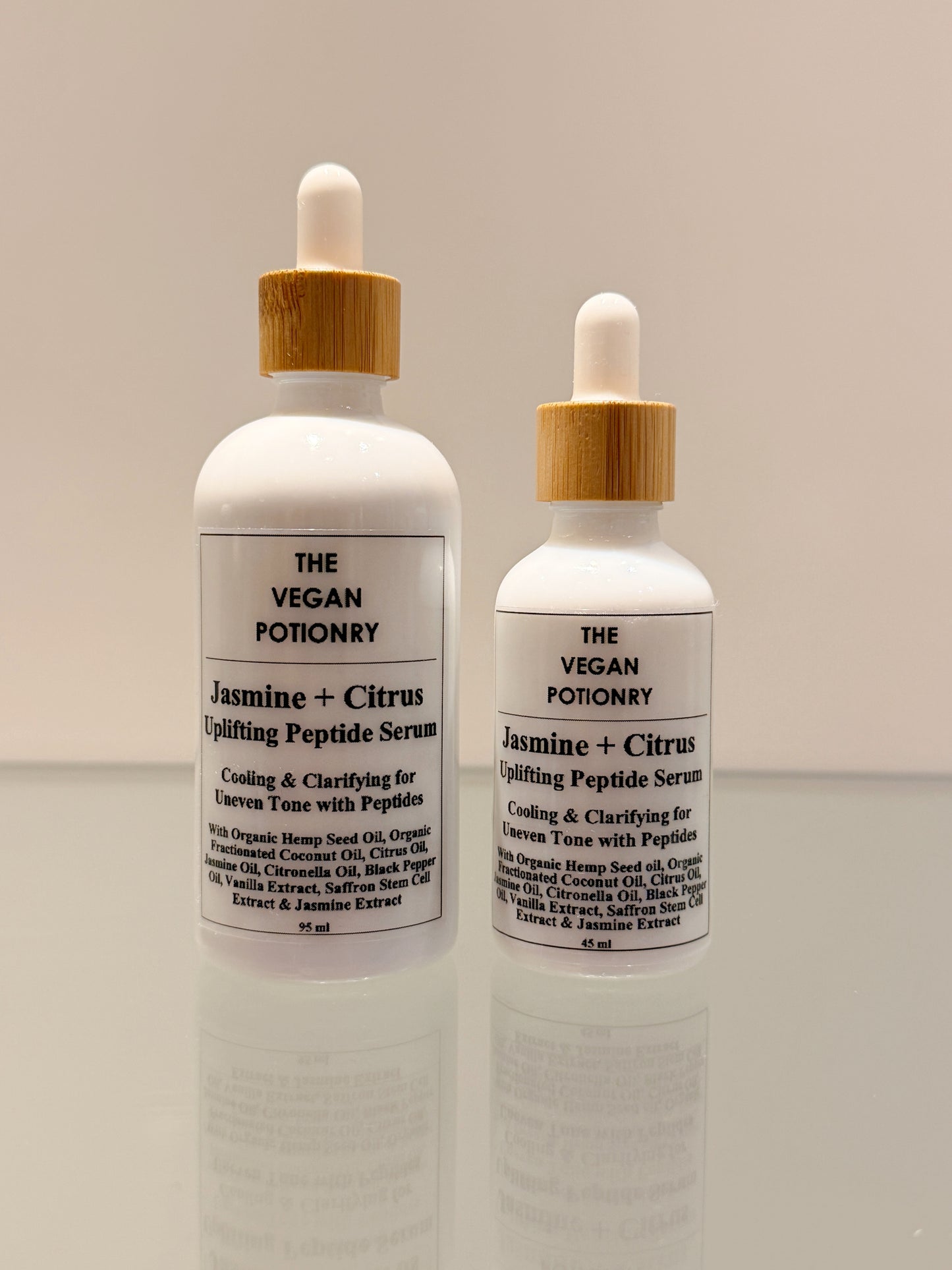 Jasmine + Citrus Uplifting Peptide Serum | The Vegan Potionry