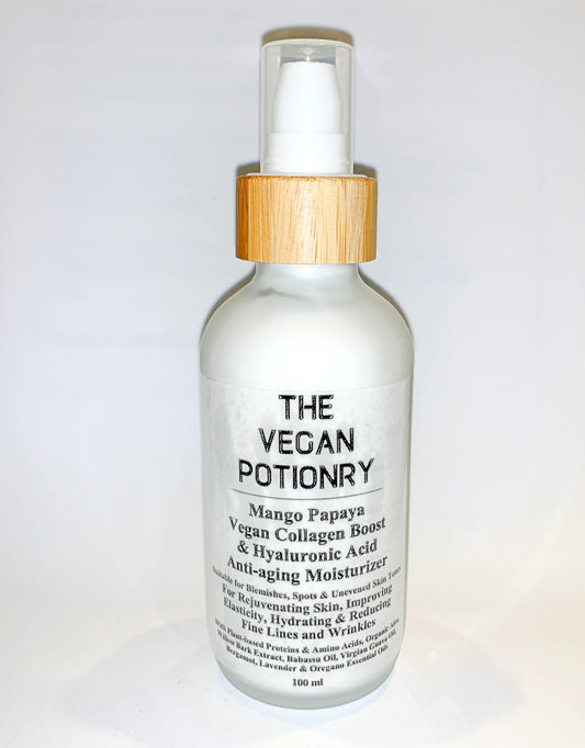 Mango Papaya Vegan Collagen Boost & Hyaluronic Acid Anti-aging Moisturizer | The Vegan Potionry
